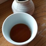 遊の丘 - 十割そばセットの蕎麦つゆ(R1.9.11撮影)