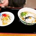 山下うどん - 湯ぬき山いも　＆　ちらしすし