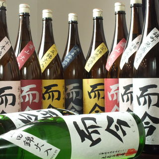 A rich selection of local sake from all 47 prefectures nationwide