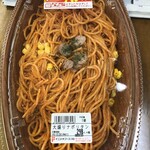 ベイシア - 2019/12/19
            大盛りナポリタン 321円
            イカゲソ天 105円
            ハンバーグ天 105円