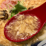 Marugame Seimen - トロミがかった、かき玉のスープ