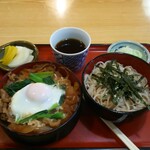 尾張屋 - すき焼き丼とざるそばセット