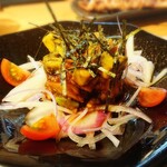 炭火焼鳥と水炊き 五郎一 - アボカドとささ身のワサビ醤油和え