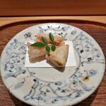 肉割烹 上 - 北海道網走産のきんきの揚げと海老芋