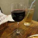 ピザバーコムギ - （2019/10月）グラス赤ワイン