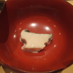 三谷 - 五島列島の鮑に白子ソース