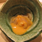 三谷 - 烏賊肝醤油漬けの雲丹和え