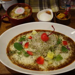 温玉と煮込み野菜のカレー膳900円