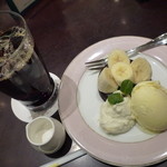 Cafe COLORADO - ショコラケーキセット＠７７０円
