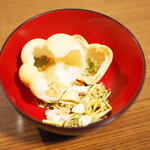 京洛辻が花 - 京野菜お吸物最中・花点心