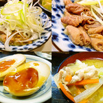 串屋横丁 - 煮込み、半熟味玉、豚汁。