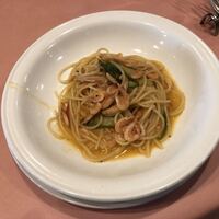 タベルナ ラ・メッセ - 桜海老とアスパラのペペロンチーノ