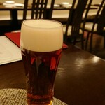 神楽坂芝蘭 - 生ビールは琥珀