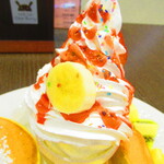 Miljk lab Dear Bunny - バニーパンケーキ　９３５円（税込）のクリームのアップ【２０１９年１２月】