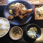 徳樹庵 - 鶏もも唐揚げミニ麺ランチ　890円+10%