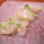 ビンゴ - アンコウのカルパッチョ