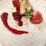 オステリア ラ・ルーナ - リコッタとチョコレートのケーキ   ※クリスマスコース