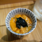 すし匠 - 雲丹の餡かけ茶碗蒸し