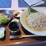 そば通い - もり蕎麦のセットです、お蕎麦とてんぷらのセットですね。