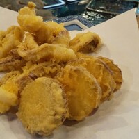 河太郎 中洲本店 - イカの天ぷら