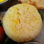 サントシ - ハーフツインスペシャルランチのサフランライス