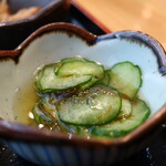 和み庵 さんと、すー - 胡瓜ともずくの酢の物