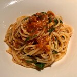 横浜馬車道 旬の肉料理イタリアン オステリア・アウストロ - 2019.12.  花咲カニとセルバチコのポモドーロスパゲティー