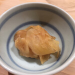 寿司 中川 - ガリが出てくると寿司前が終わりの合図　ちょっと残念です