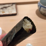 寿司 中川 - 締めはトロたくです　トロを包丁で叩いて甘みがしっかり出てます