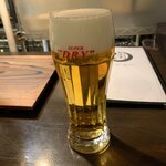 ホルモン焼肉 ちばず七輪 - 晩酌セットの飲み物はビール２杯
