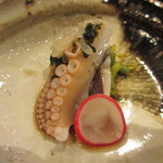 北新地 弧柳 - イイダコ（青さ醤油）