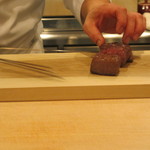 北新地 弧柳 - 肉が焼けまして。。。