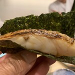 すし昇 - ノドグロの炙りの手巻き