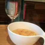 ワインハウス　Akari - セットの味噌汁。