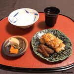 御料理 寺沢 - 穴子の味噌漬焼とごはん