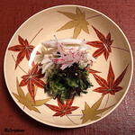 御料理 寺沢 - 菱蟹､香茸､胡瓜の御浸し