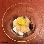 御料理 寺沢 - 蛸とあみ茸の卸し酢