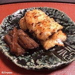 御料理 寺沢 - 穴子の味噌漬焼に叩き牛蒡