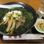 そばCafe うんどうや - 黒島産アーサそば 1000円　(2019.12)