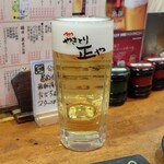 やきとり 正や - 熟撰生ビール