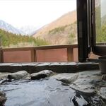 水上山荘 - 部屋の露天風呂からの景色