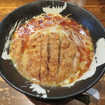 客野製麺所 - 冬限定ガーリック味噌850円（細麺）　＋　パーコー300円トッピング　