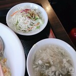 チャ～ボン多福楼 - ランチ　サラダとスープつき