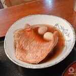 Hacchouboritomo - ランチ　金目鯛の煮付け　煮すぎです　出汁でとるなら良いけど煮魚で出すなら煮る温度考えないと　身を食べる料理になってない