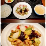 中国料理　洋明 - 日替わり定食(鶏肉の塩味炒め　青山椒風味)