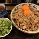 Marugame Seimen - 牛すき釜玉うどん　大　肉3倍