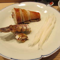 銀座 鮨 かねさか 本店 - 子持三点盛り。（ヤリイカ、シャコ、白魚）
