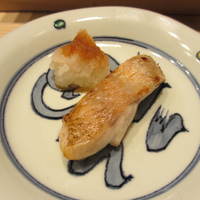 銀座 鮨 かねさか 本店 - ノドグロの焼きもの。美味しかった。