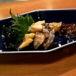 Teppanyaki Yamaoka - アワビと肝ソース