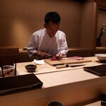 大阪天満宮 鮨とよなが - これじゃ、男前が伝わらんな(-_-;)